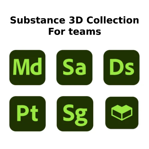 Adobe Substance 3D Collection For Teams | Level 1 [1 - 9] Licenses | Yearly